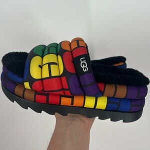 UGG Multicolor Fluff Yeah Slide Sandals